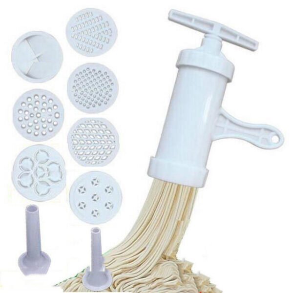 Manual Noodle Maker Press Pasta Maker Machine Crank Cutter Cookware With 5 Pressing Molds Making Spaghetti Kitchen Cooking Tools - Image 6