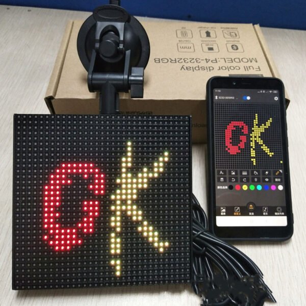 Full-Color Bluetooth Emoticon Car Led Display - Image 5