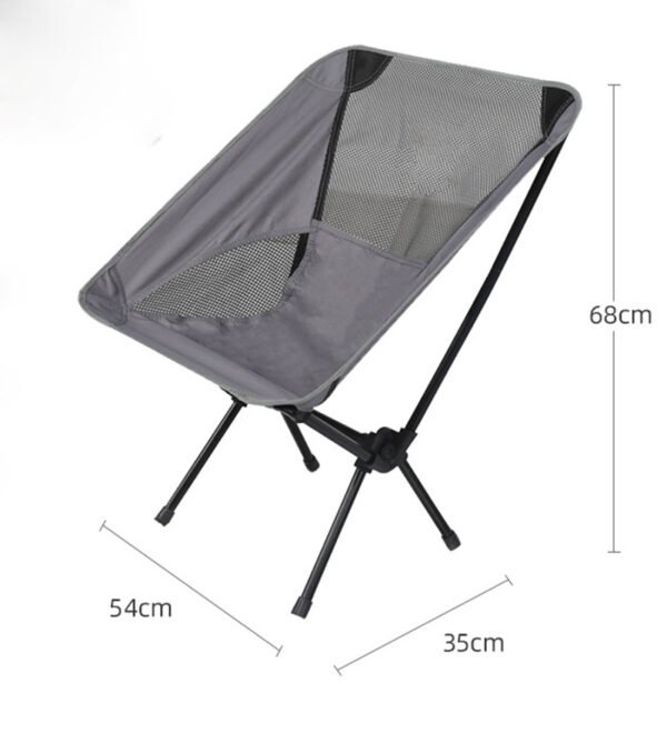 Ultralight Outdoor Folding Camping Chair Picnic Foldable Hiking Leisure Travel Beach Backpack Moon Chair Portable Fishing Chair - Image 10