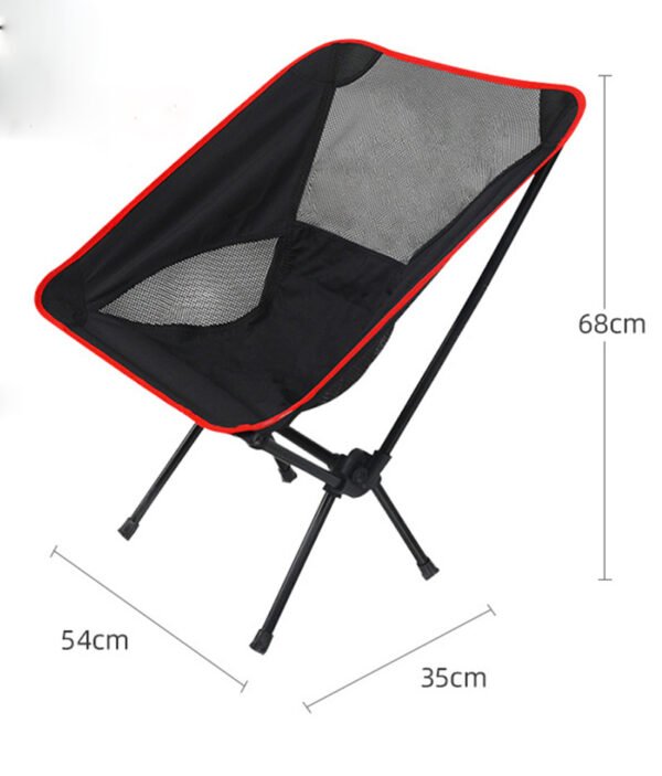 Ultralight Outdoor Folding Camping Chair Picnic Foldable Hiking Leisure Travel Beach Backpack Moon Chair Portable Fishing Chair - Image 9