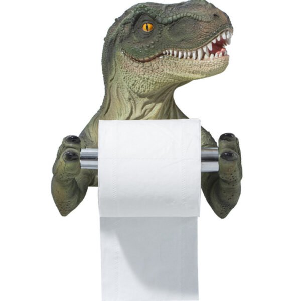 Resin Dinosaur Tissue Holder Box Toilet Waterproof Tissue Holder Toilet Modern Paper Towel Holder Punch-free Bathroom Accessory - Image 4