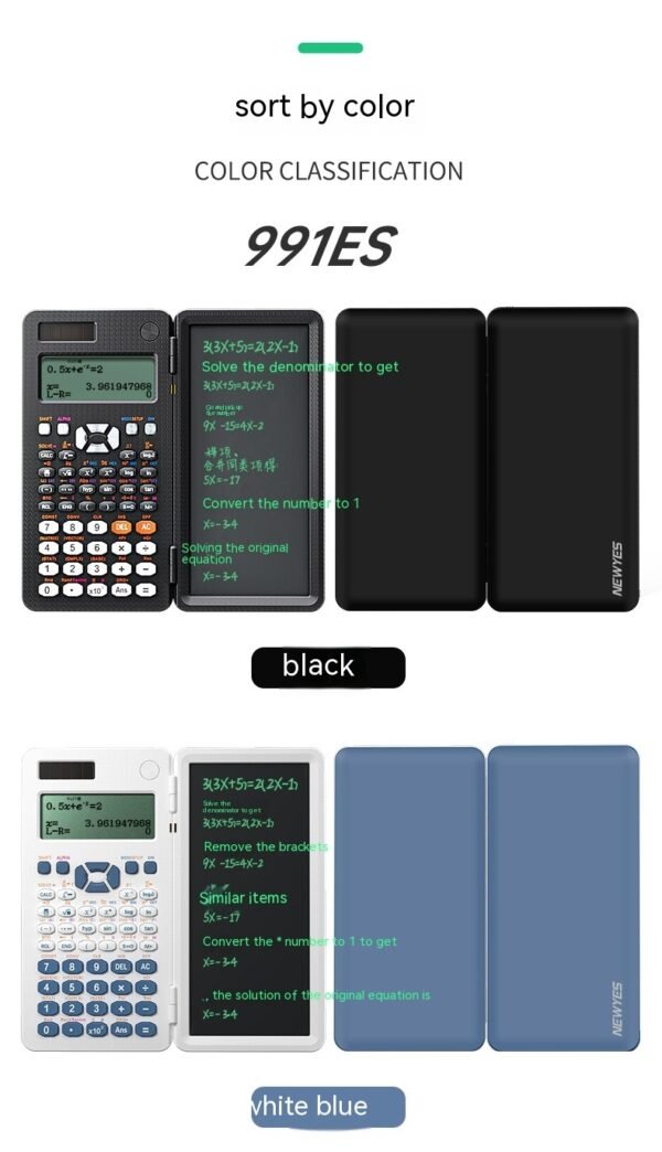 2 In 1 Foldable Scientific Calculators Handwriting Tablet Learning Function Calculator  Foldable Desk Scientific Calculators - Image 9