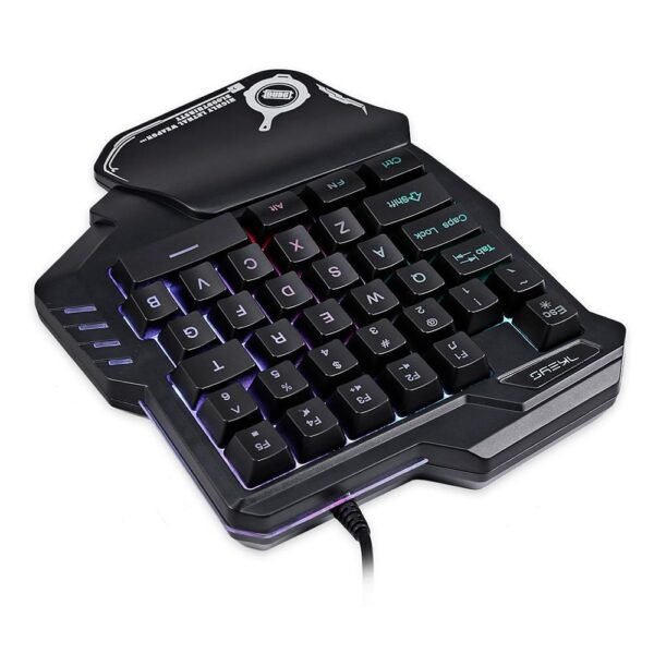 One-Handed Mechanical Gaming Keyboard RGB Backlit Portable Mini Gaming Keypad Game Controller - Image 7