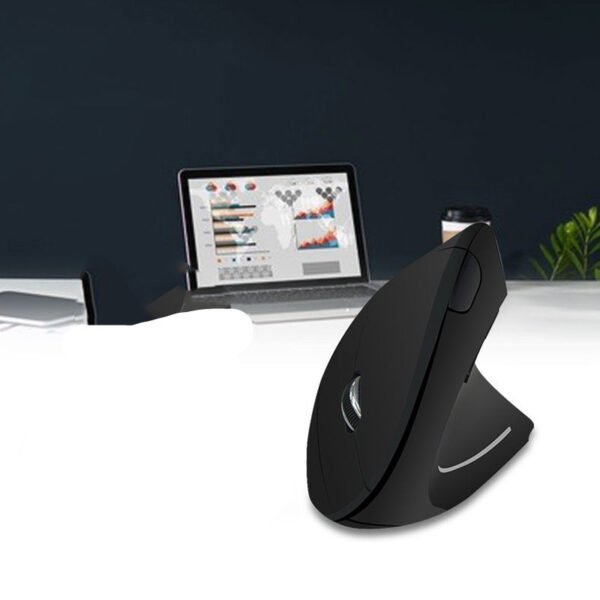 Ergonomic Vertical Wireless Mouse 6 Buttons Optical Mice - Image 2