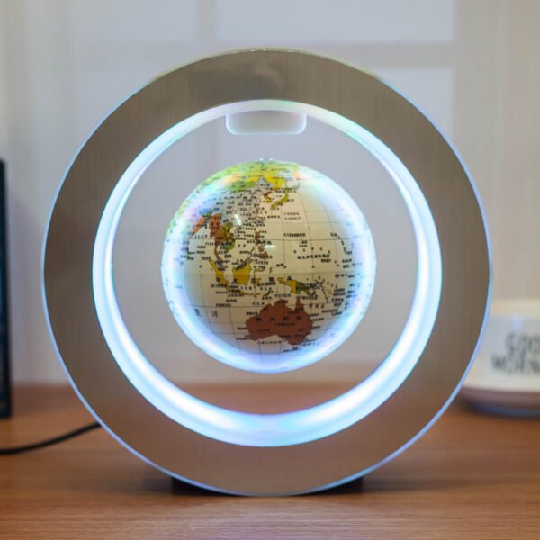 Round LED World Map Floating Globe Magnetic Levitation Light Anti Gravity Magic - Image 7