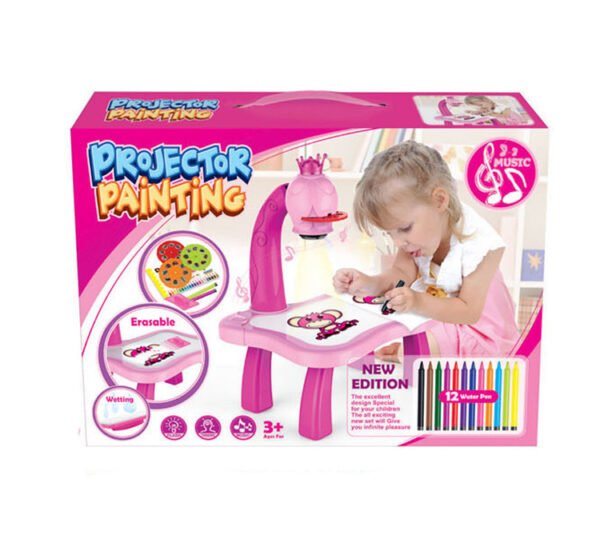 Children Smart Projector Painting Drawing Projector Table Desk Toy - Image 6