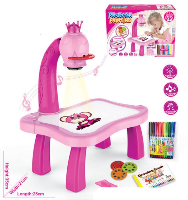 Children Smart Projector Painting Drawing Projector Table Desk Toy - Image 3