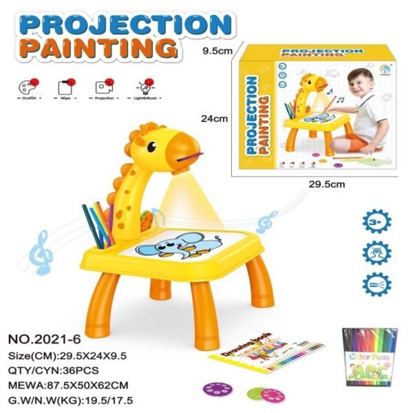 Children Smart Projector Painting Drawing Projector Table Desk Toy - Image 4