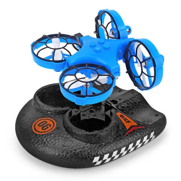 RC Boat Water Land And Air Four-Axis  Hovercraft Three-in-one Multi-function Toy One-button Tumbling Mini Drone - Image 10