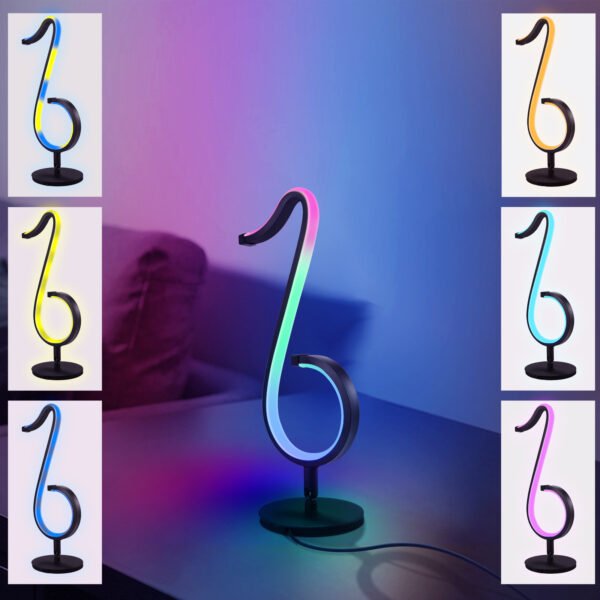 Intelligent APP Remote Control Symphony Atmosphere Light LED Night Light 180&deg Rotation Desktop Bedside For Home Decor Lamp - Image 5