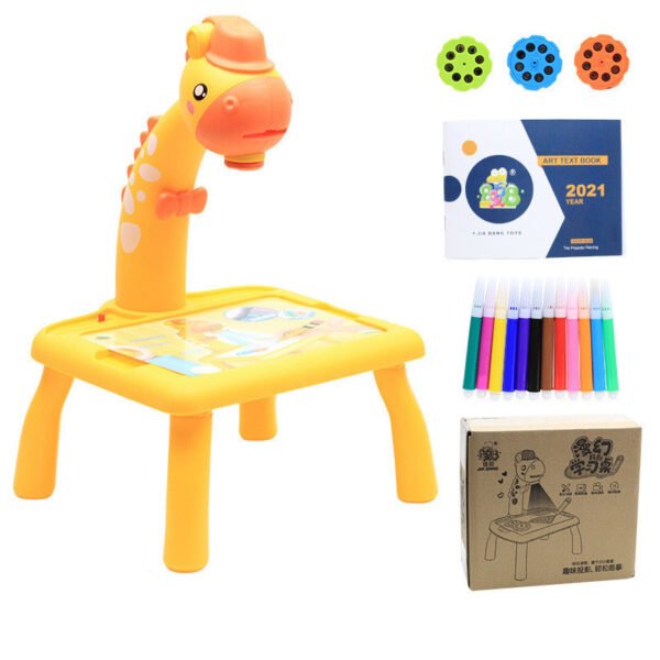 Children LED Projector Art Drawing Table Toys Painting Board Desk - Image 5